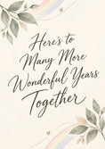 Load image into Gallery viewer, Anniversary - Personalised Card — with punch holes
