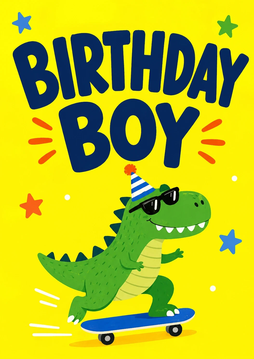 Birthdays - Personalised Card — with punch holes