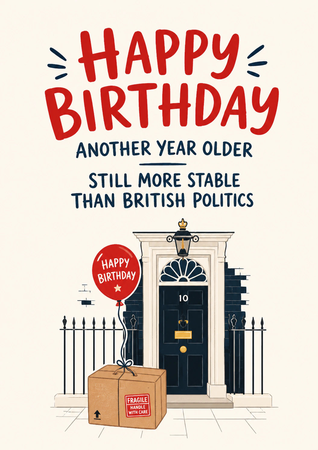 Birthdays - Personalised Card — with punch holes