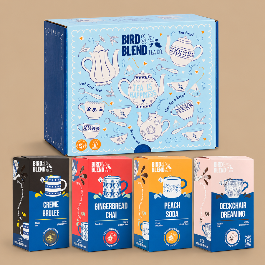 Bird & Blend Tea Gift Box with Bestselling Flavours