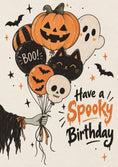 Load image into Gallery viewer, Halloween - Personalised Card — with punch holes
