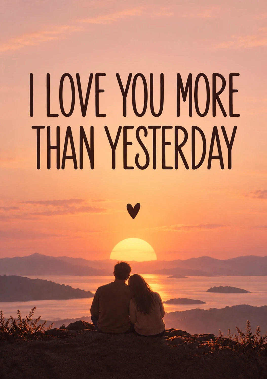 I Love You More Than Yesterday Valentine's Day Card for Wife