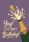 Load image into Gallery viewer, Champagne Cork Popping 50th Birthday Card
