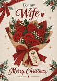 Load image into Gallery viewer, Christmas - Personalised Card — with punch holes
