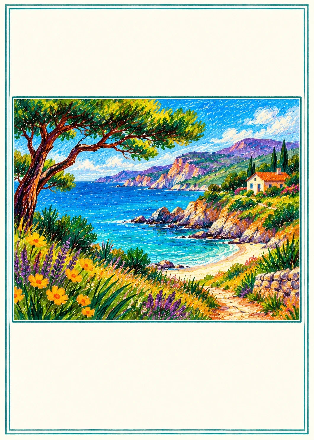 Thinking of you - Personalised Card — with punch holes
