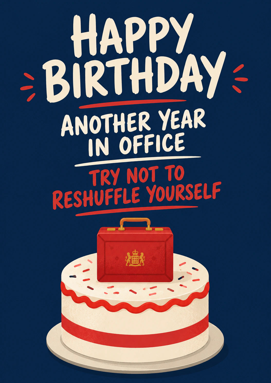 Birthdays - Personalised Card — with punch holes