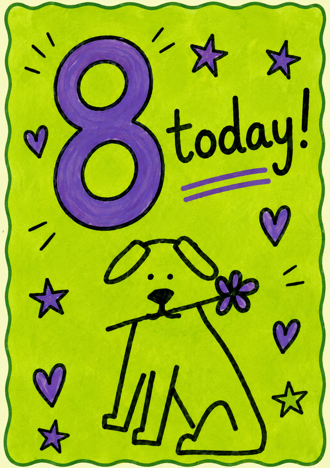Birthdays - Personalised Card — with punch holes