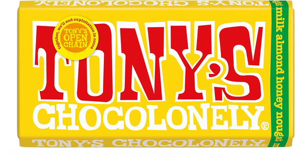 Chocolate – Milk Almond Honey Nougat Bar - 180g (Vegetarian)