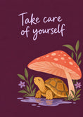 Load image into Gallery viewer, Cute Tortoise Mushroom Get Well Soon Card for Niece
