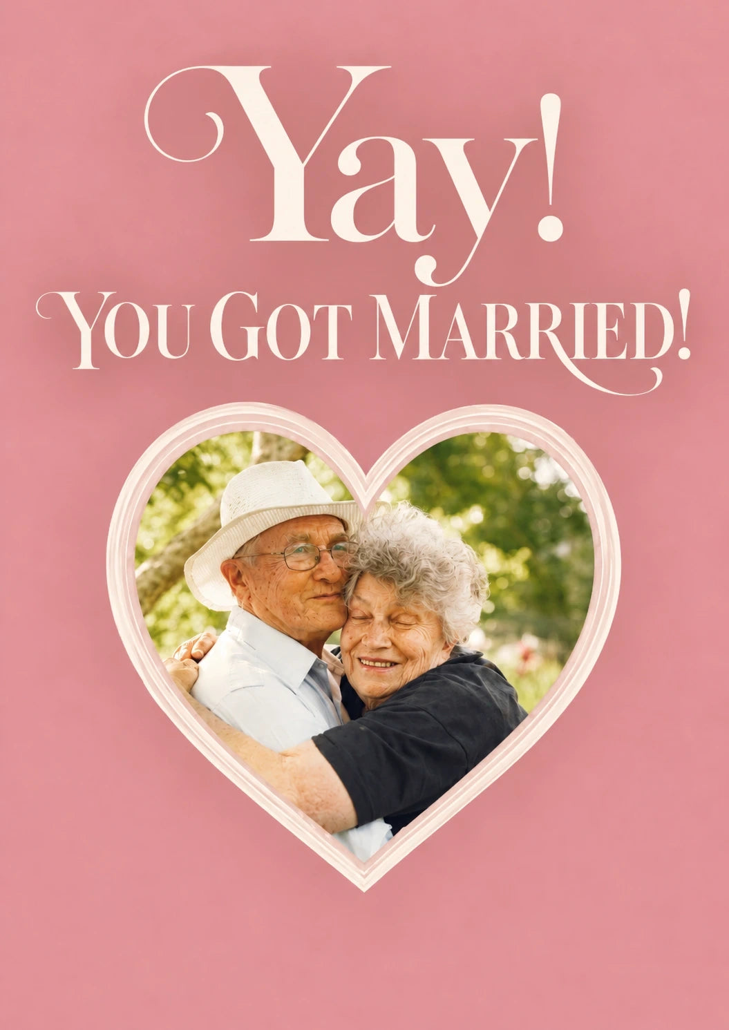 Weddings - Personalised Card — with punch holes