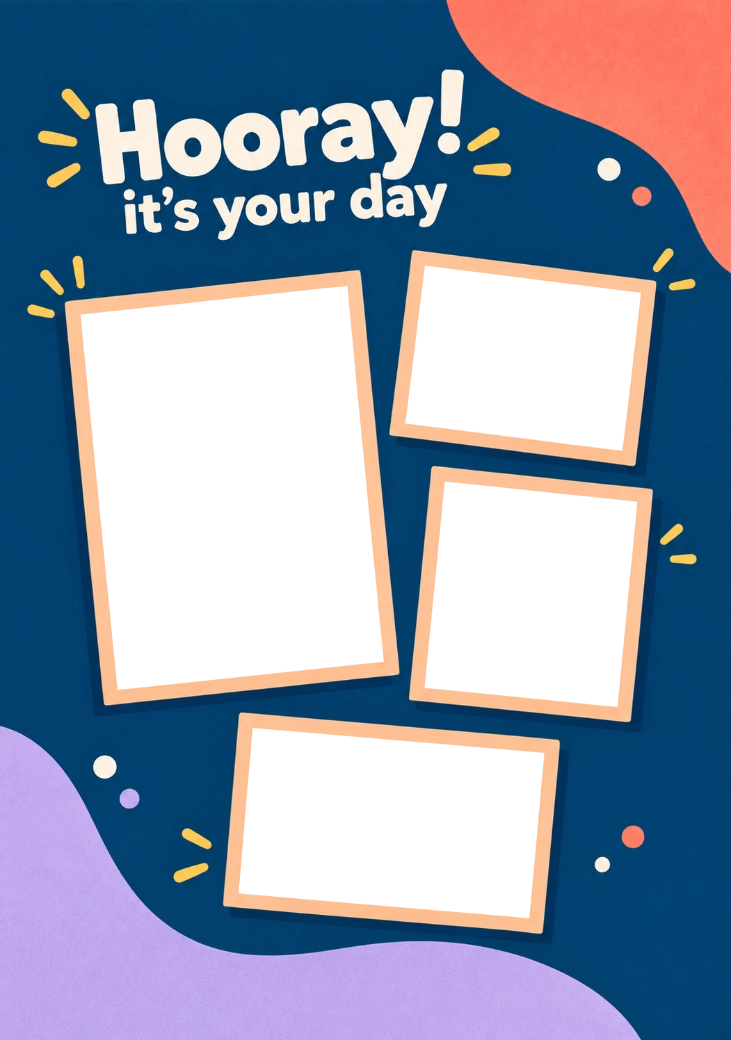 Hooray It's Your Day Multiple Photo Upload Congratulations Card for Niece