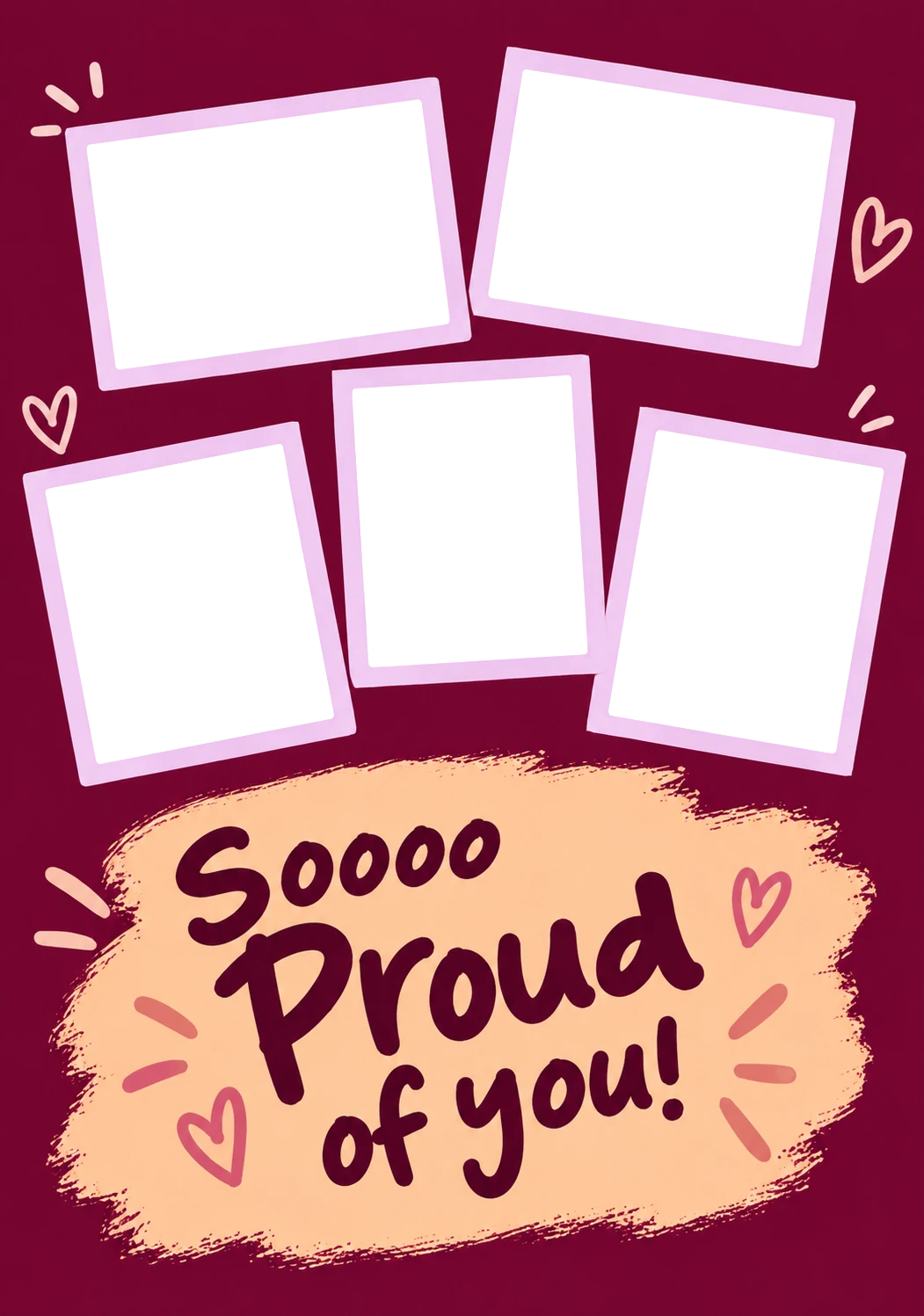 Soooo Proud 5 Photo Upload Congratulations Card for Niece