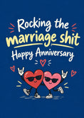 Load image into Gallery viewer, Funny Rocking the Marriage Shit Anniversary Card for Brother and Partner
