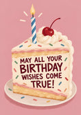 Load image into Gallery viewer, Cake Slice Birthday Wishes Come True 21st Birthday Card
