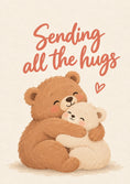 Load image into Gallery viewer, Cute Bears Hugging Sympathy Card for Best Friend
