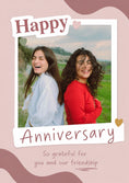Load image into Gallery viewer, Grateful for Our Friendship Photo Upload Anniversary Card
