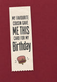Load image into Gallery viewer, Funny Favourite Cousin Empty Purse Birthday Card
