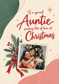 Load image into Gallery viewer, From the Heart Auntie Photo Upload Christmas Card
