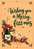 Load image into Gallery viewer, Funny Merry Fizz-Mas Champagne Christmas Card for Parents

