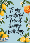 Load image into Gallery viewer, Lemon Botanical Spritz Happy Birthday Card for Her
