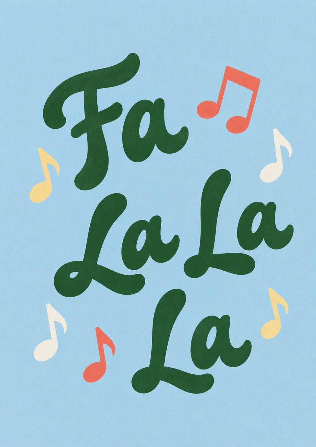 Funny Fa La La Singing Christmas Card for Nephew