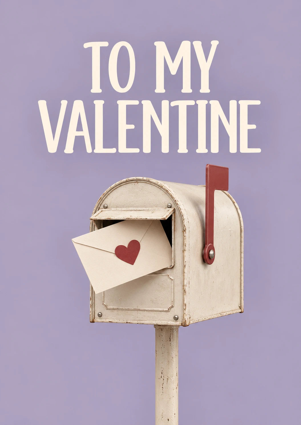 Vintage Mailbox Love Letter Valentine's Day Card for Her