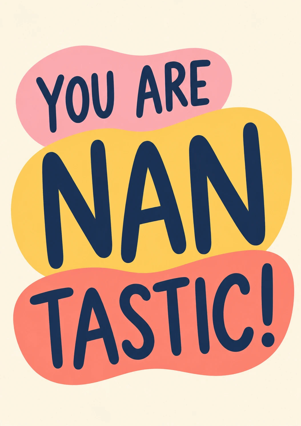 Funny You Are Nantastic Great Grandma Birthday Card for Her