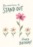 Load image into Gallery viewer, Stand Out Pink Flower Goddaughter Birthday Card for Her
