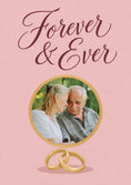 Load image into Gallery viewer, Forever & Ever Rings Photo Upload Wedding Card
