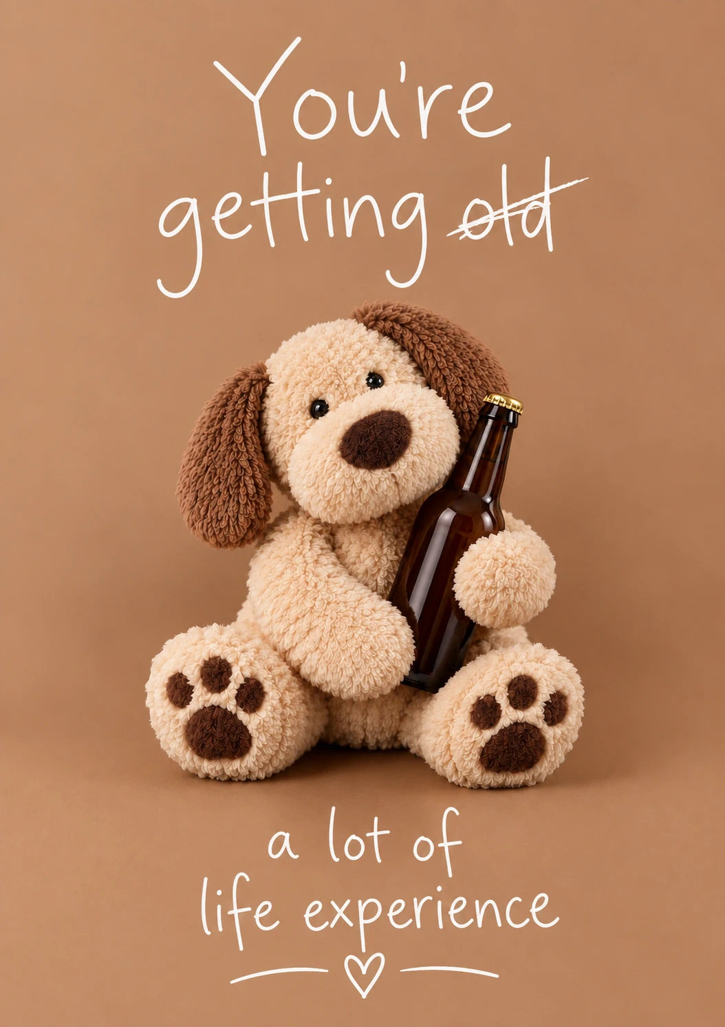 Funny Teddy Bear Beer Getting Old 30th Birthday Card