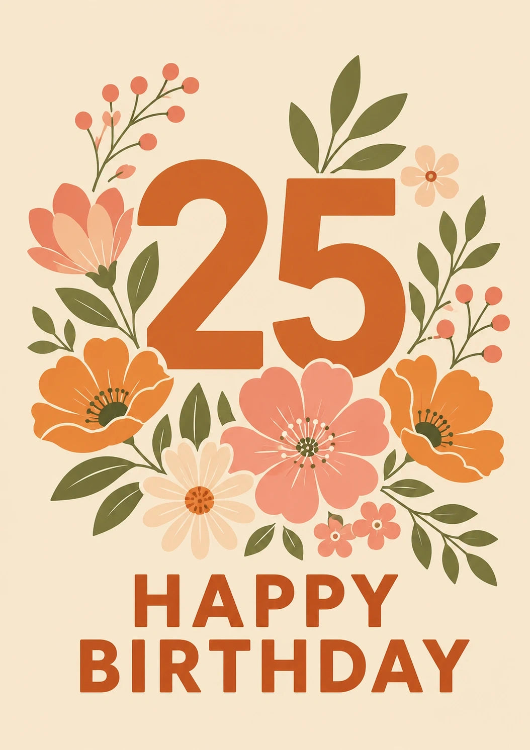 Birthdays - Personalised Card — with punch holes
