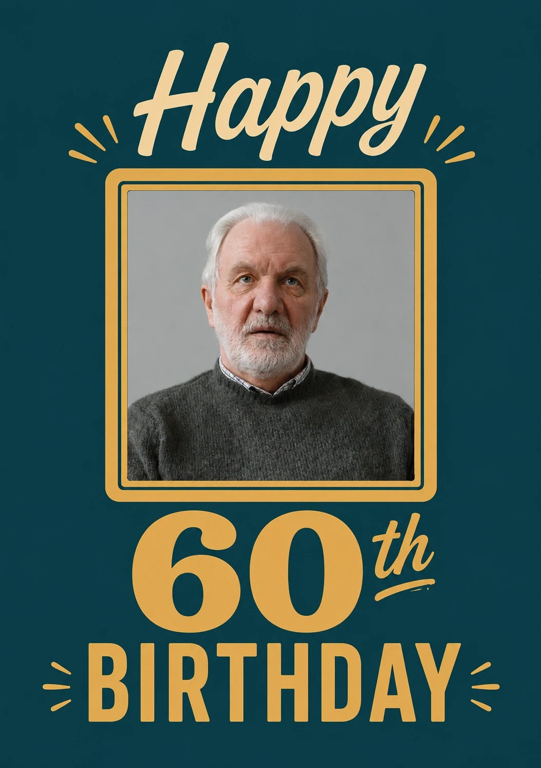 Birthdays - Personalised Card — with punch holes