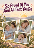 Load image into Gallery viewer, So Proud Of You Multiple Photo Upload Congratulations Card for Granddaughter
