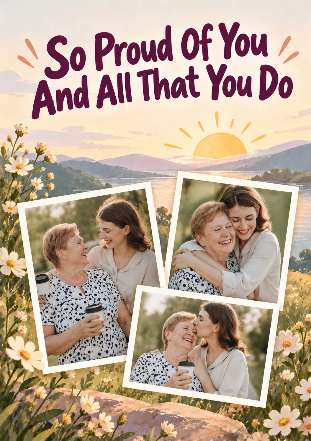 So Proud Of You Multiple Photo Upload Congratulations Card for Granddaughter