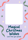 Load image into Gallery viewer, Magical Wishes Confetti Photo Upload Christmas Card for Nephew

