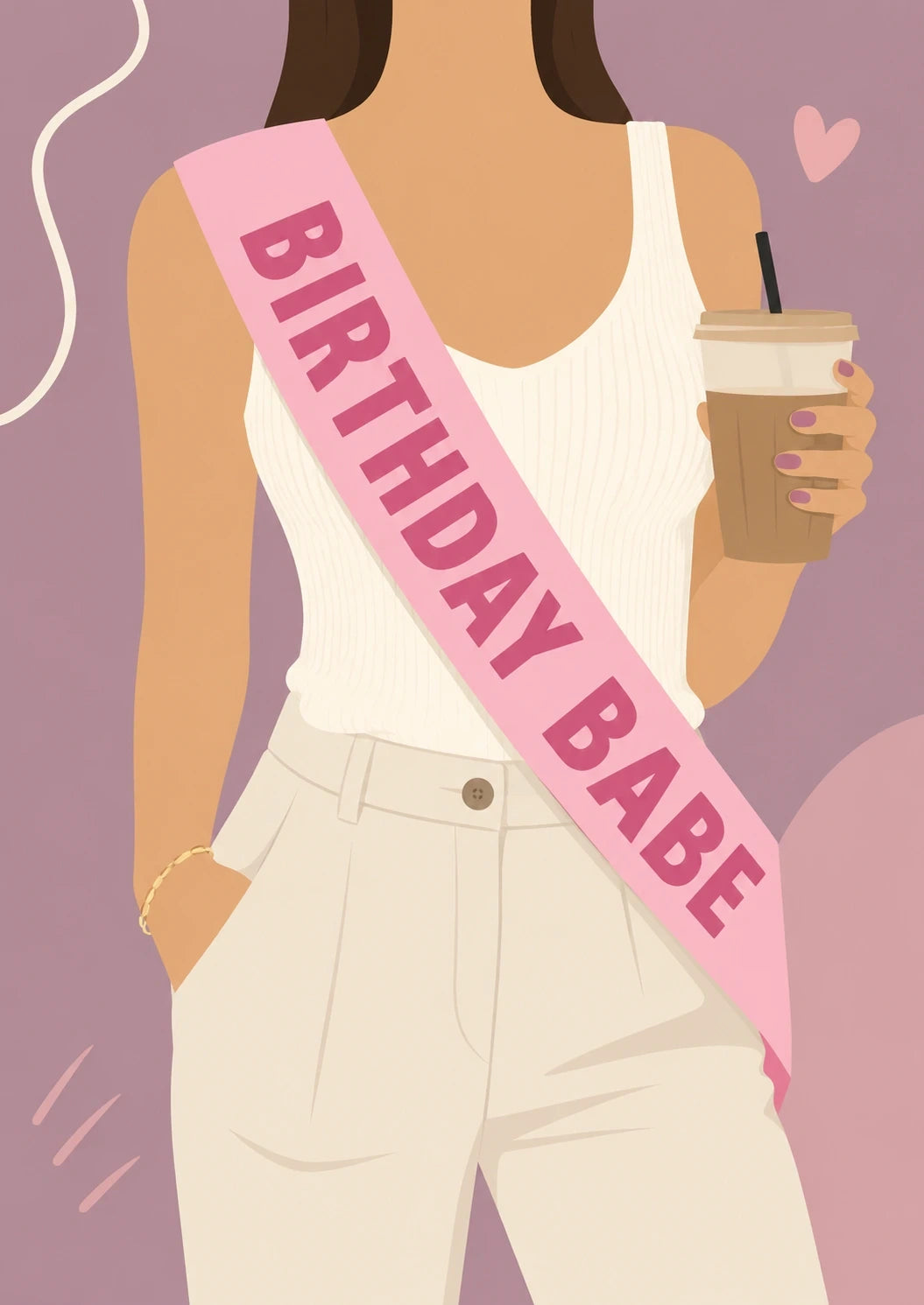 Birthdays - Personalised Card — with punch holes