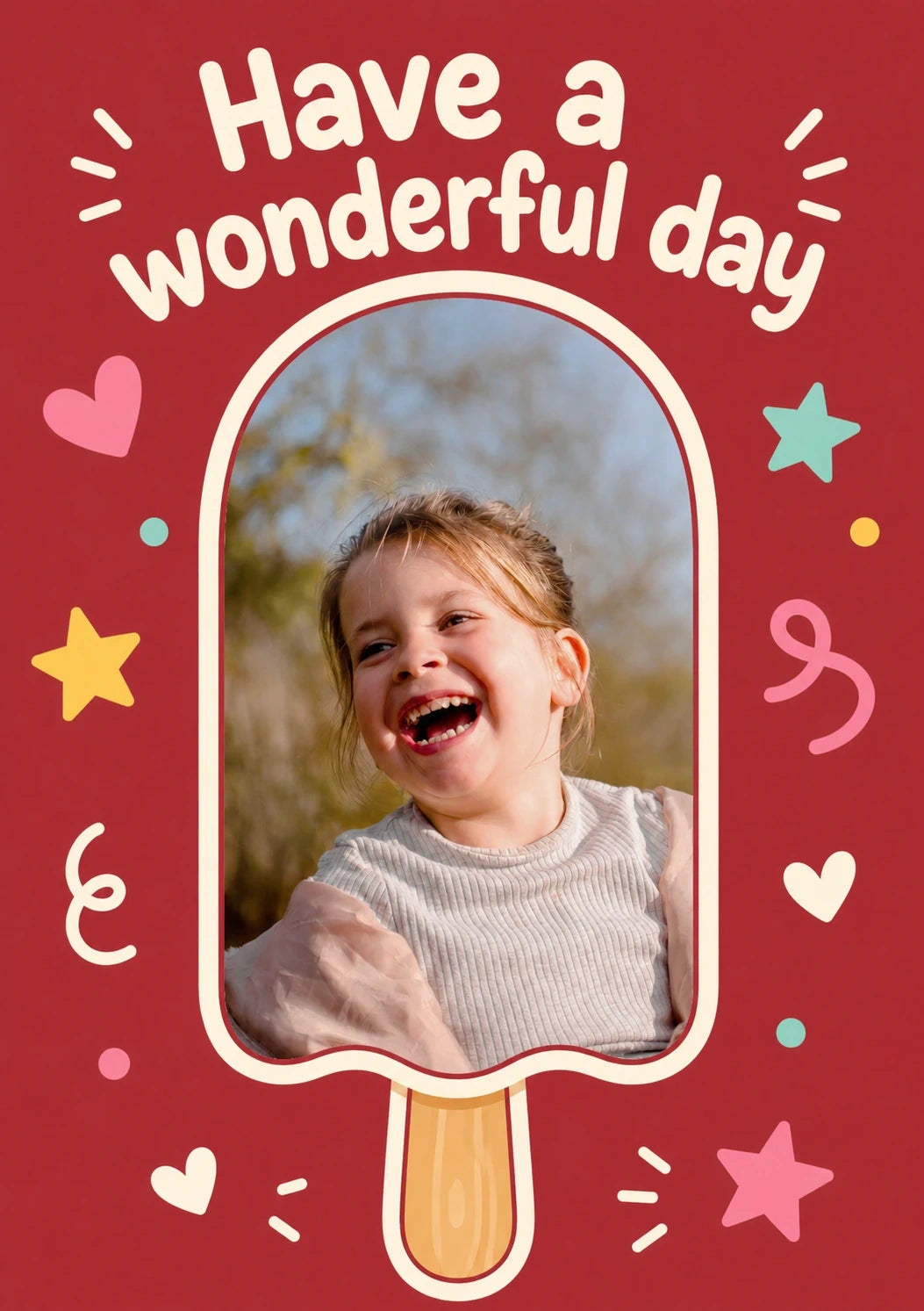 Birthdays - Personalised Card — with punch holes