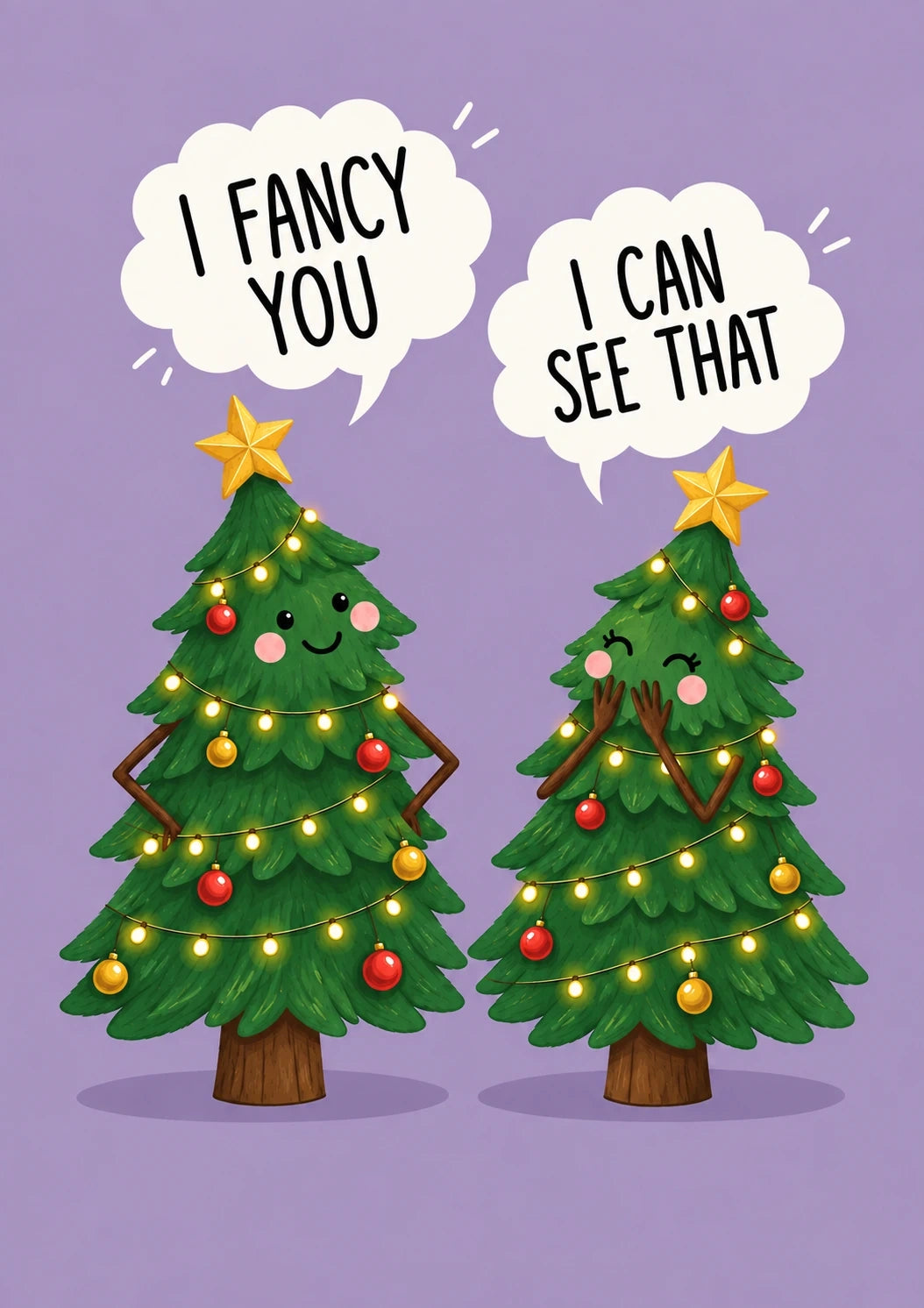Christmas - Personalised Card — with punch holes