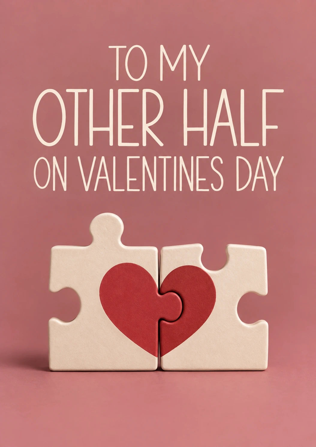 Valentine's day - Personalised Card — with punch holes