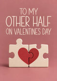 Load image into Gallery viewer, Puzzle Piece Other Half Valentine's Day Card for Husband
