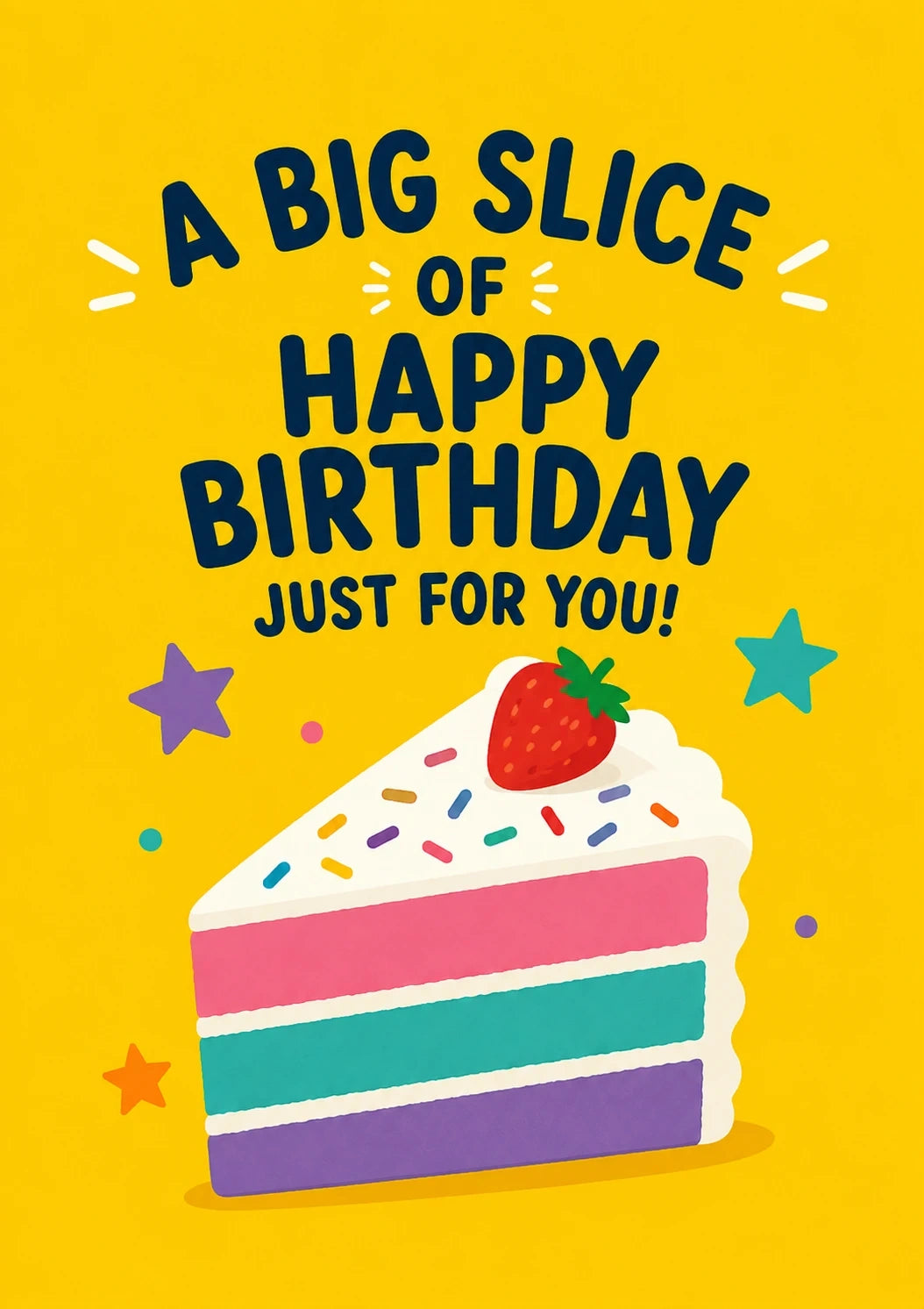 Birthdays - Personalised Card — with punch holes