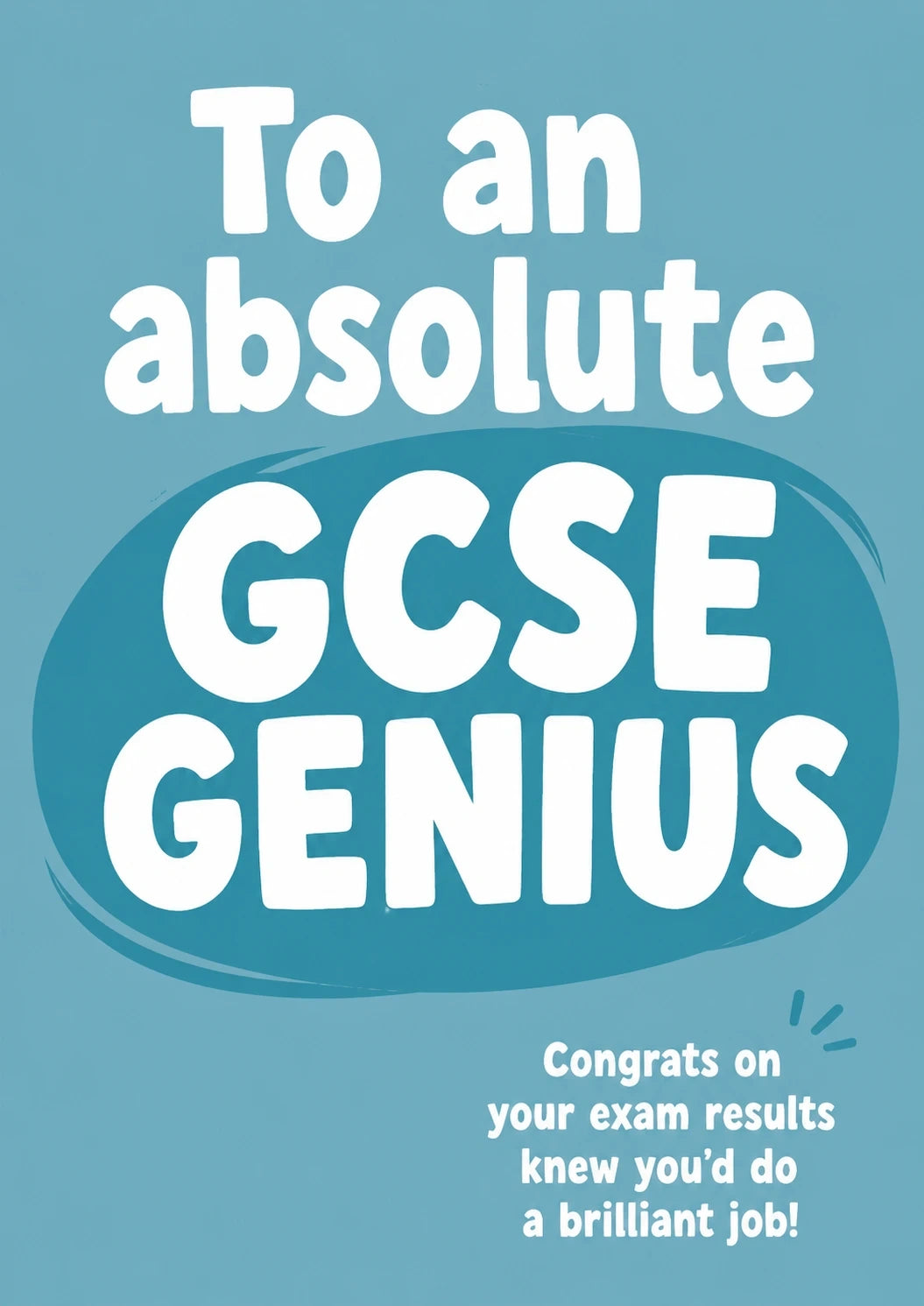 Congratulations - Personalised Card — with punch holes