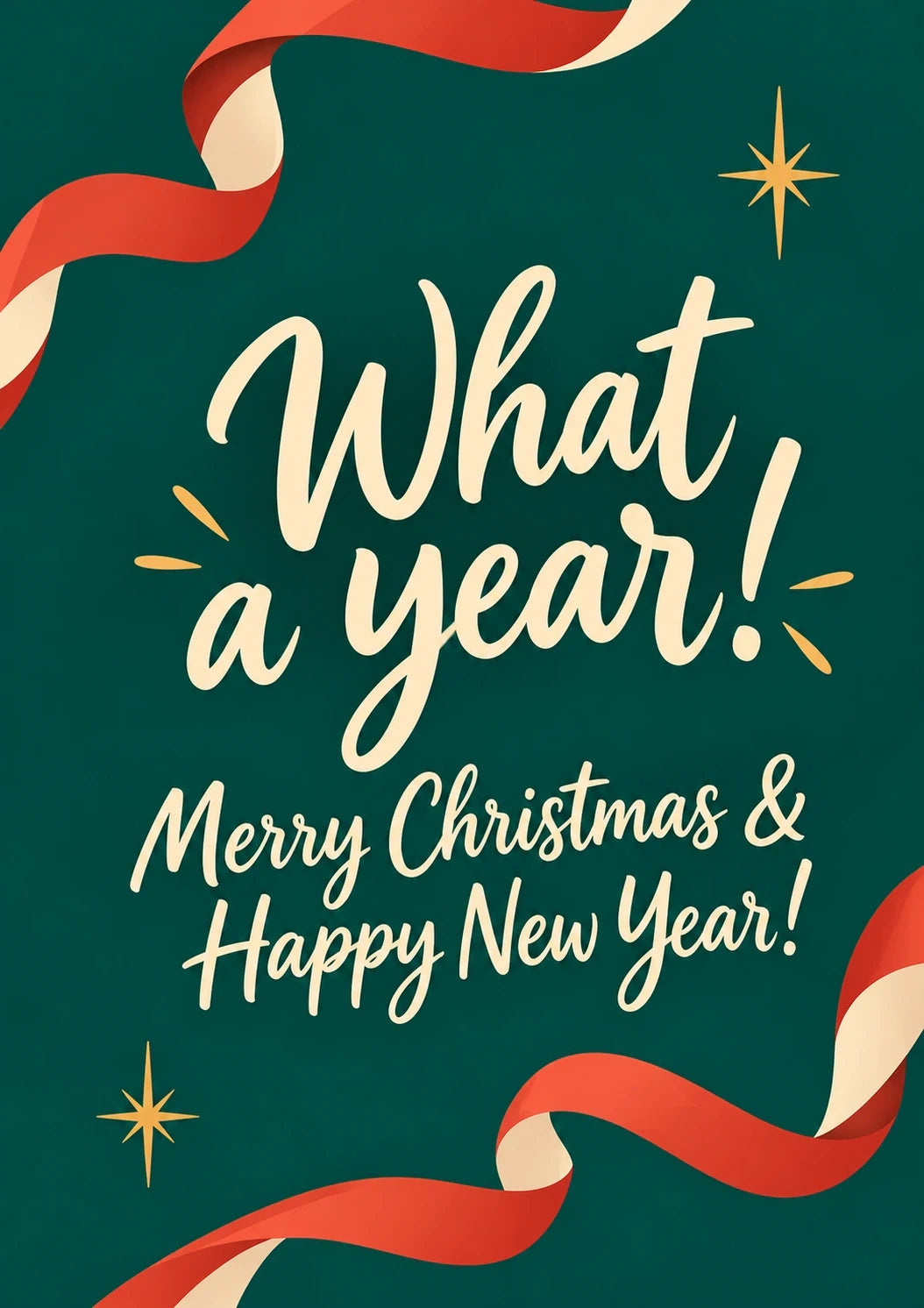 Christmas - Personalised Card — with punch holes