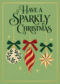 Load image into Gallery viewer, Christmas - Personalised Card — with punch holes
