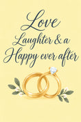 Load image into Gallery viewer, Weddings - Personalised Card — with punch holes
