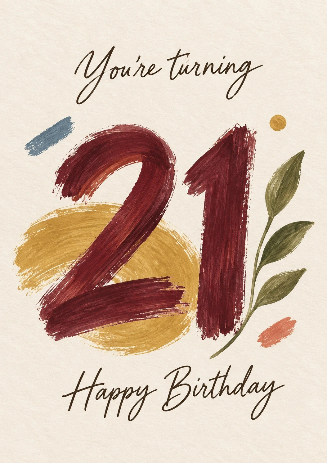Birthdays - Personalised Card — with punch holes