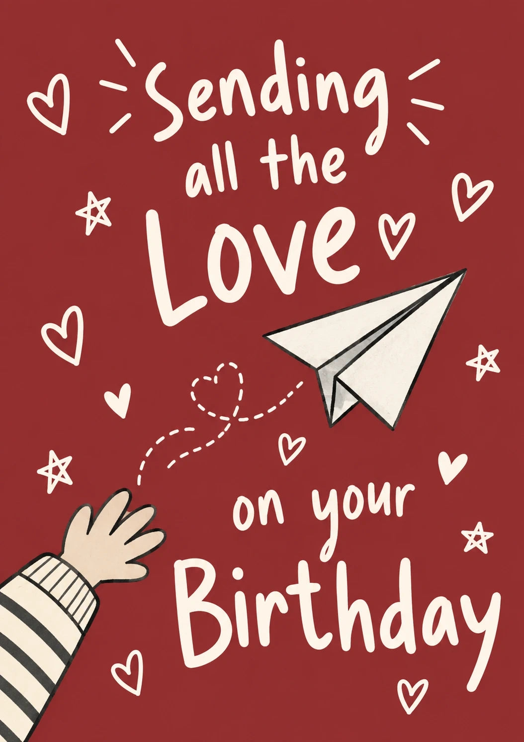 Birthdays - Personalised Card — with punch holes