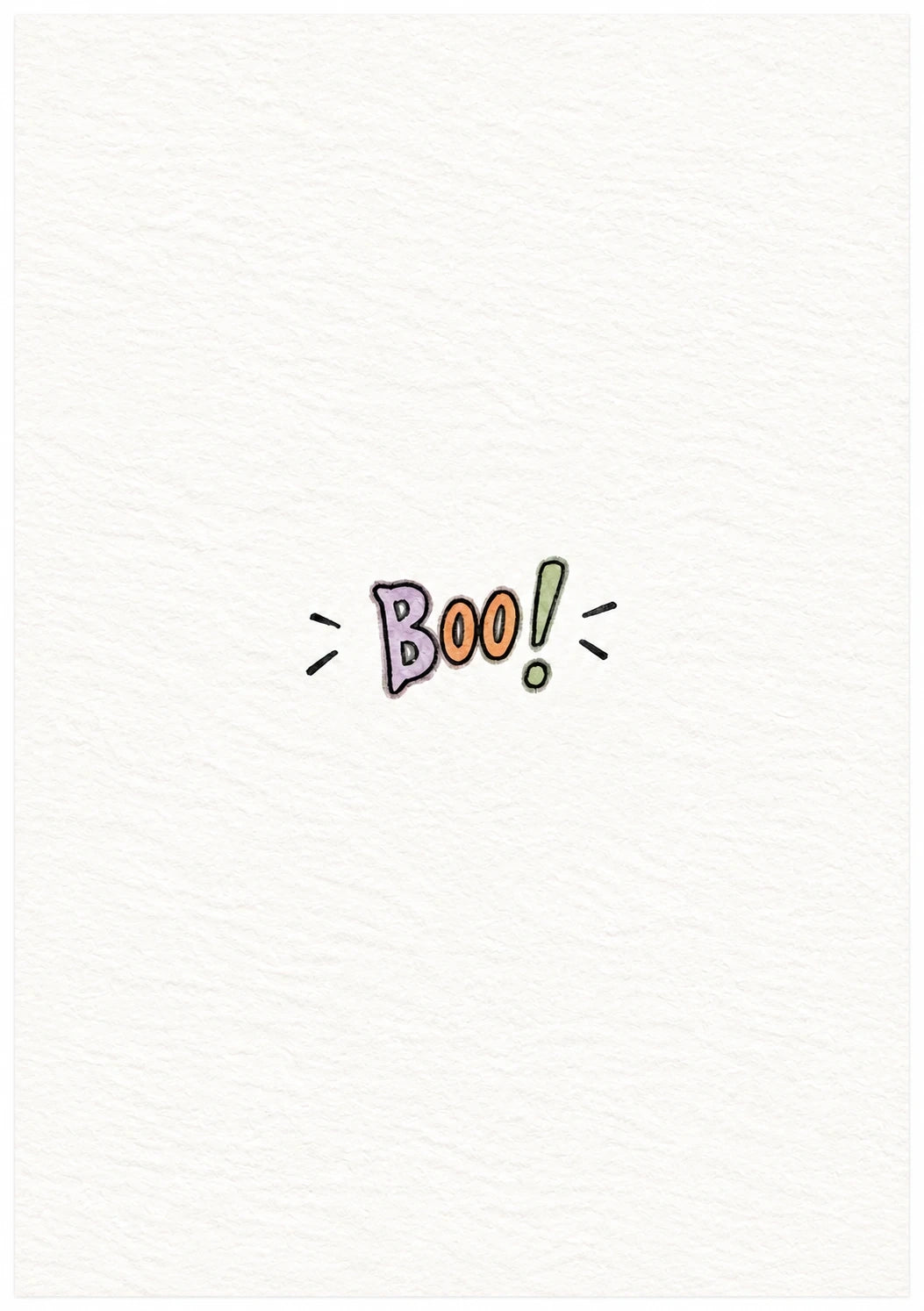 Halloween - Personalised Card — with punch holes