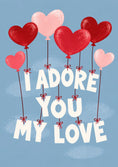 Load image into Gallery viewer, Valentine's day - Personalised Card — with punch holes
