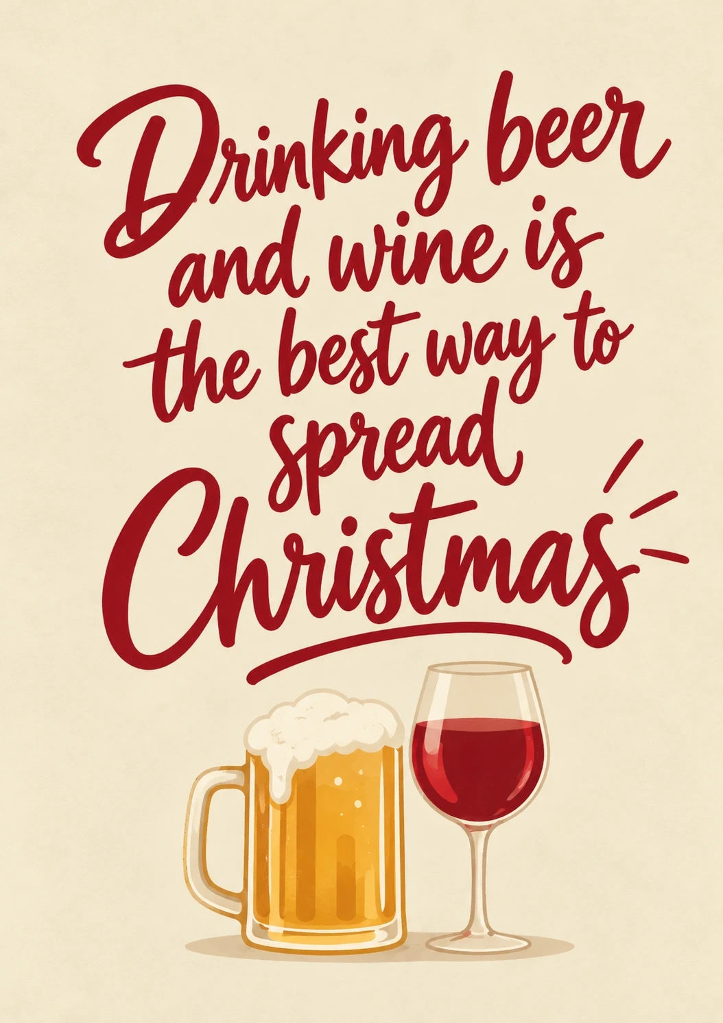 Christmas - Personalised Card — with punch holes